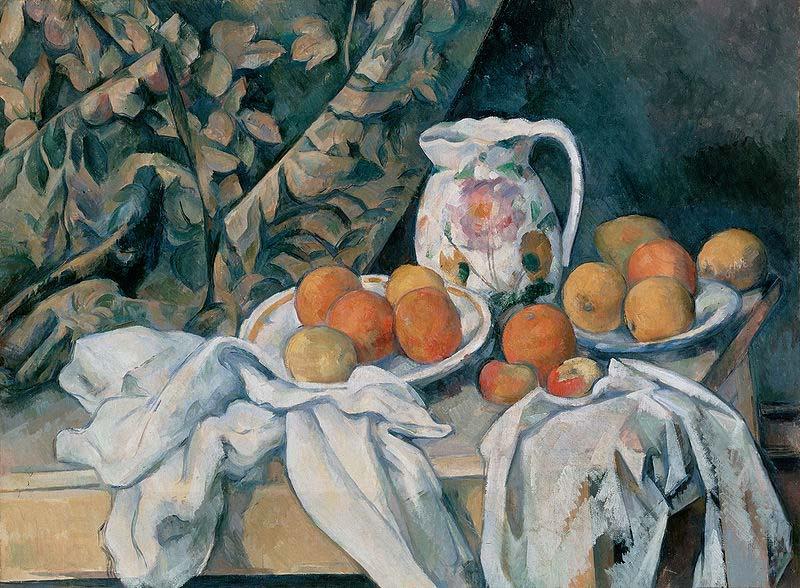 Paul Cezanne Still Life with a Curtain China oil painting art